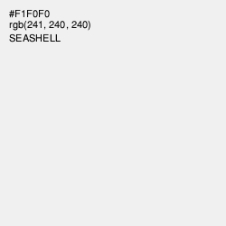 #F1F0F0 - Seashell Color Image