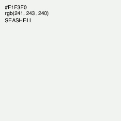 #F1F3F0 - Seashell Color Image