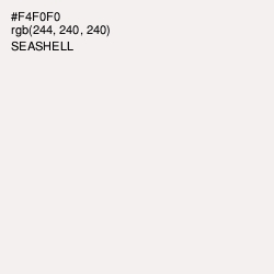 #F4F0F0 - Seashell Color Image