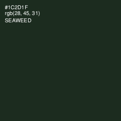 #1C2D1F - Seaweed Color Image