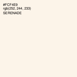 #FCF4E9 - Serenade Color Image