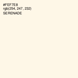 #FEF7E8 - Serenade Color Image