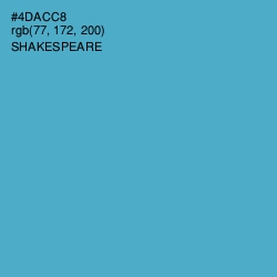 #4DACC8 - Shakespeare Color Image