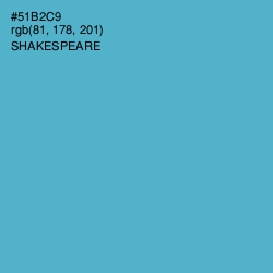 #51B2C9 - Shakespeare Color Image