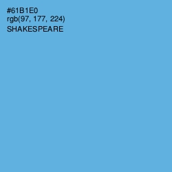 #61B1E0 - Shakespeare Color Image