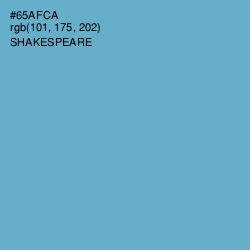 #65AFCA - Shakespeare Color Image