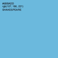 #6BBADD - Shakespeare Color Image