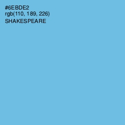 #6EBDE2 - Shakespeare Color Image