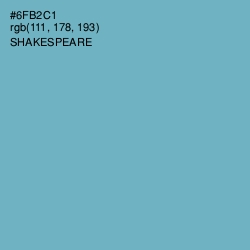#6FB2C1 - Shakespeare Color Image