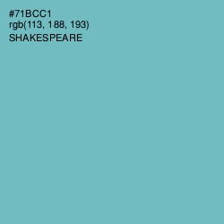 #71BCC1 - Shakespeare Color Image