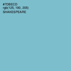 #7DBECD - Shakespeare Color Image