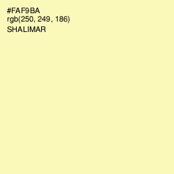 #FAF9BA - Shalimar Color Image