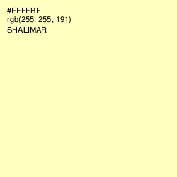 #FFFFBF - Shalimar Color Image