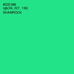 #22E388 - Shamrock Color Image