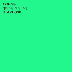 #22F78E - Shamrock Color Image