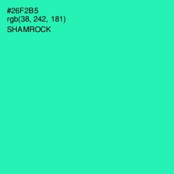 #26F2B5 - Shamrock Color Image