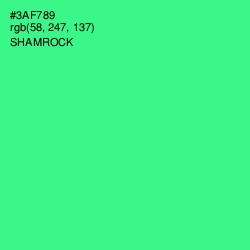 #3AF789 - Shamrock Color Image
