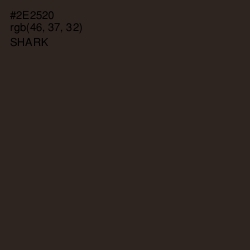 #2E2520 - Shark Color Image