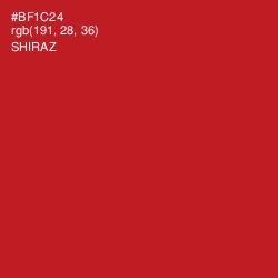 #BF1C24 - Shiraz Color Image