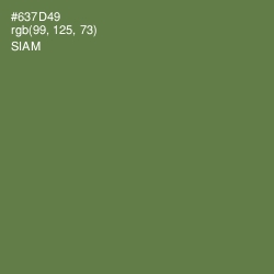 #637D49 - Siam Color Image