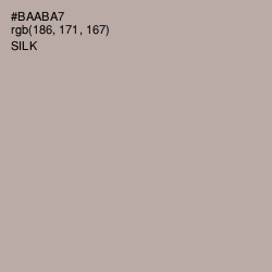 #BAABA7 - Silk Color Image