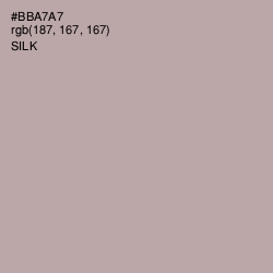 #BBA7A7 - Silk Color Image