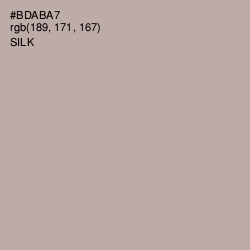 #BDABA7 - Silk Color Image