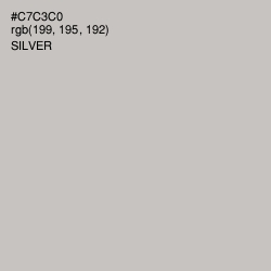 #C7C3C0 - Silver Color Image