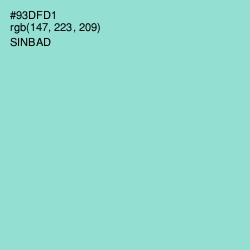 #93DFD1 - Sinbad Color Image