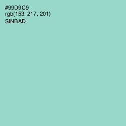 #99D9C9 - Sinbad Color Image