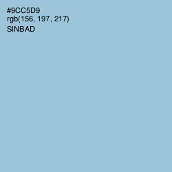 #9CC5D9 - Sinbad Color Image