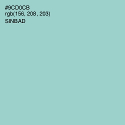 #9CD0CB - Sinbad Color Image