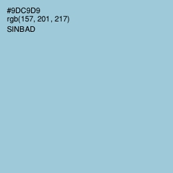 #9DC9D9 - Sinbad Color Image