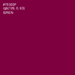 #7E003F - Siren Color Image
