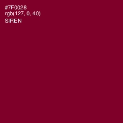 #7F0028 - Siren Color Image