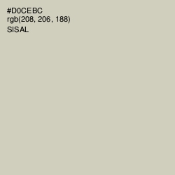 #D0CEBC - Sisal Color Image