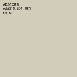 #D2CCBB - Sisal Color Image
