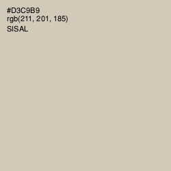 #D3C9B9 - Sisal Color Image