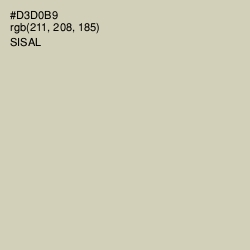 #D3D0B9 - Sisal Color Image