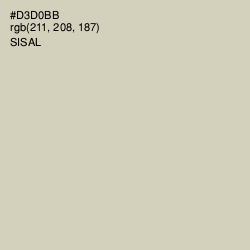 #D3D0BB - Sisal Color Image