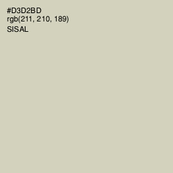 #D3D2BD - Sisal Color Image