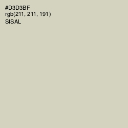 #D3D3BF - Sisal Color Image