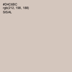 #D4C6BC - Sisal Color Image