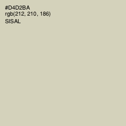 #D4D2BA - Sisal Color Image