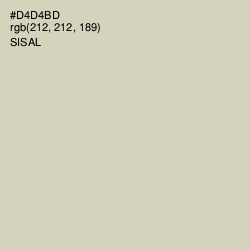 #D4D4BD - Sisal Color Image