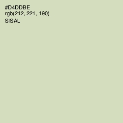 #D4DDBE - Sisal Color Image