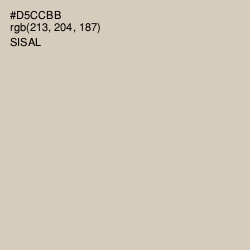 #D5CCBB - Sisal Color Image