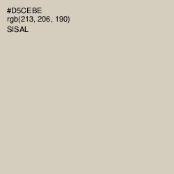 #D5CEBE - Sisal Color Image