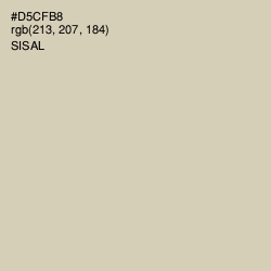 #D5CFB8 - Sisal Color Image