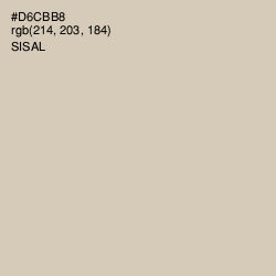 #D6CBB8 - Sisal Color Image